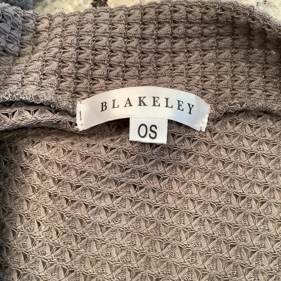Blakeley Women's Taupe Open-Front Sweater Cardigan OS - Picture 5 of 7